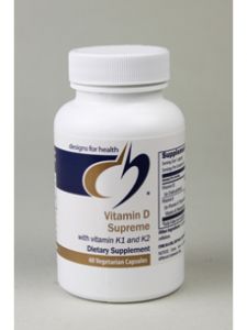 Designs for Health, VITAMIN D SUPREME W VIT K1, K2 60 VCAPS