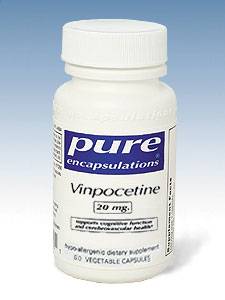 Pure Encapsulations, VINPOCETINE 20 MG 60 VCAPS