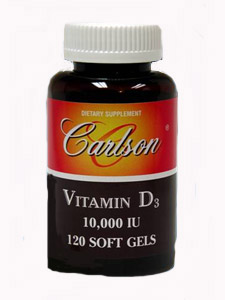 CarlsonLabs, VITAMIN D3 10,000 IU 120 GELS