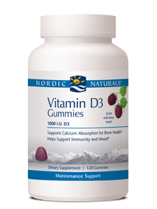 Nordic Naturals, VITAMIN D3 120 GUMMIES