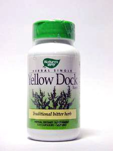 Nature's Way, YELLOWDOCK ROOT 500 MG 100 CAPS