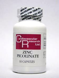 Ecological formula/Cardiovascular Research ZINC PICOLINATE 60 CAPS 25 MG