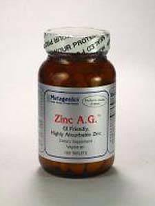 Metagenics, ZINC A.G. 20 MG 180 TABS