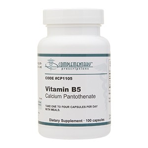 Complementary Prescriptions Vitamin B5, Calcium Pantothenate 500 mg, 100 capsules