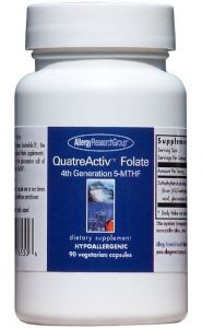 ARG QuatreActiv™ Folate 4th Generation 5-MTHF 90 Vegetarian Capsules