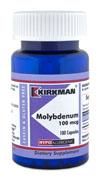 KirkmanLabs Molybdenum 100 mcg - Hypoallergenic 100 ct