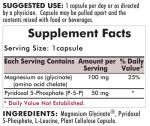 P-5-P (Pyridoxal 5-Phosphate, Vitamin B-6 Metabolite) with Magnesium Glycinate® - Hypoallergenic 100 ct