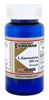 KirkmanLabs L-Carnosine 200 mg - Hypoallergenic 90 ct