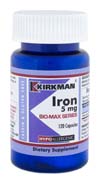 KirkmanLabs Iron 5 mg - Bio-Max Series - Hypoallergenic 120ct