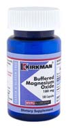 KirkmanLabs Buffered Magnesium Oxide 180 mg - Hypoallergenic 250ct