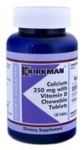 Calcium 250 mg with Vitamin D Chewable Tablets 120tabs