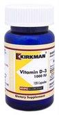 KirkmanLabs Vitamin D-3 1000 IU - Hypoallergenic 120 ct 