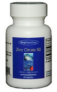 ARG Zinc Citrate 50 Mg 60 Vegetarian Caps