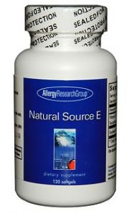 ARG Natural Source E 120 Softgels