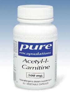 Pure Encapsulations, ACETYL-L-CARNITINE 500 MG 60 VCAPS