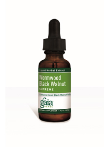 Gaia Herbs, WORMWOOD BLACK WALNUT SUPREME 1 OZ