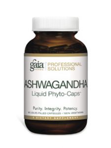 Gaia Herbs (Professional Solutions), ASHWAGANDHA LIQUID PHYTO-CAPS 60 CAPS