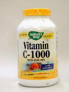 Nature's Way, VITAMIN C-1000 WITH ROSE HIPS 250 CAPS