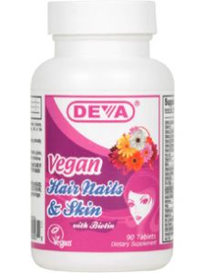 Deva Nutrition, VEGAN HAIR, NAILS & SKIN 90 TABS