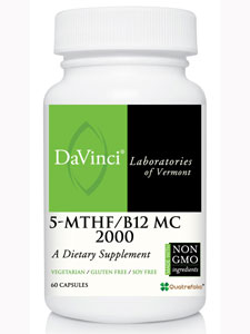 Davinci Labs, 5-MTHF/B12 MC 2000 60 CAPS