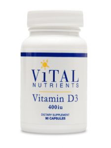 Vital Nutrients, VITAMIN D3 400 IU 90 CAPS