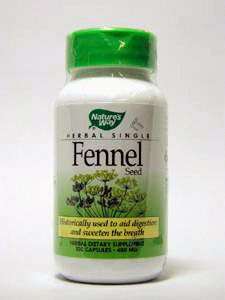 Nature's Way, FENNEL SEED 480 MG 100 CAPS