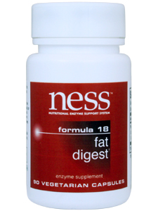 Ness Enzymes, FAT DIGEST #18 90 VEGCAPS