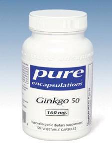 Pure Encapsulations, GINKGO 50™ 160 MG 120 VCAPS