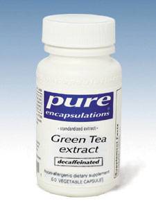 Pure Encapsulations, GREEN TEA EXTRACT (DECAFFENATD) 60 VCAPS