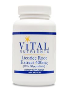 Vital Nutrients, LICORICE EXTRACT 400 MG 90 CAPS