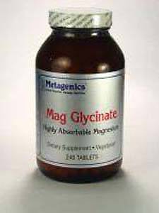 Metagenics, MAG GLYCINATE 200 MG 240 TABS