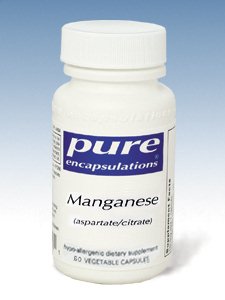 Pure Encapsulations, MANGANESE (ASPARTATE/CITRATE) 60 VCAPS