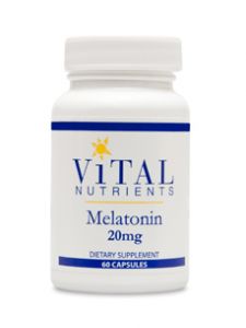 Vital Nutrients, MELATONIN 20 MG 60 CAPS