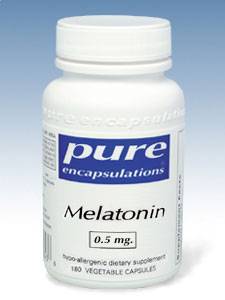 Pure Encapsulations, MELATONIN 0.5 MG 180 VCAPS