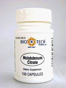 Bio-Tech, MOLYBDENUM CITRATE 30 MCG 100 CAPS