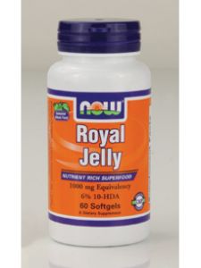 Now Foods, ROYAL JELLY 1000 MG 60 SOFTGELS