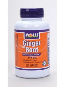 Now Foods, GINGER ROOT 550 MG 100 CAPS