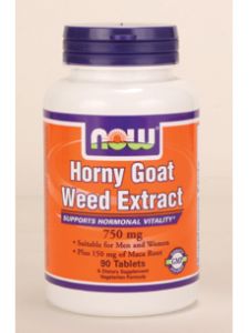 Now Foods, HORNY GOAT WEED EXTRACT 750 MG 90 TABS