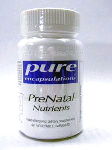 Pure Encapsulations, PRENATAL NUTRIENTS 60 VCAPS