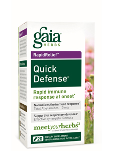 Gaia Herbs, QUICK DEFENSE 20 CAPS 