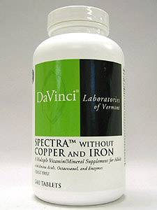 Davinci Labs, SPECTRA™ WITHOUT COPPER & IRON 240 TABS