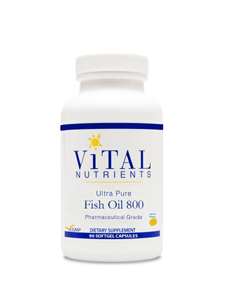 Vital Nutrients, ULTRA PURE FISH OIL 800 LEMON 90 GELS