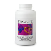 Thorne Research Basic Nutrients III 180 Vegetarian Capsules