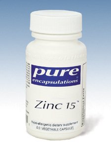Pure Encapsulations, ZINC 15 60 VCAPS