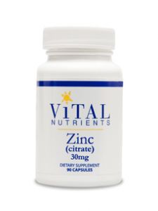 Vital Nutrients, ZINC CITRATE 30 MG 90 VCAPS
