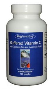 ARG Buffered Vitamin C Cassava Source 120 Vegetarian Caps